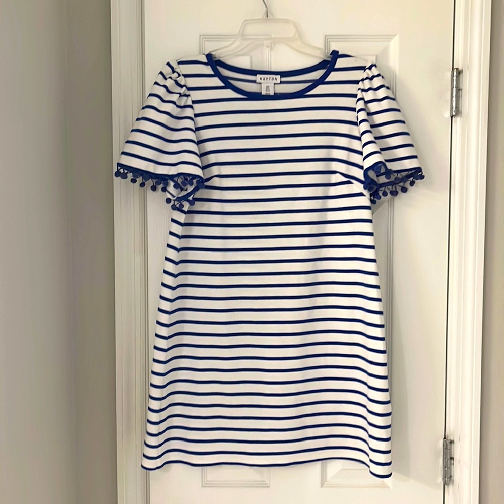 Heyton Blue & White Striped Dress
